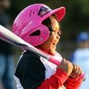 Girl playing Teeball